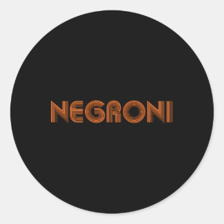 Sticker Rond Negroni Drink Py Streetwear