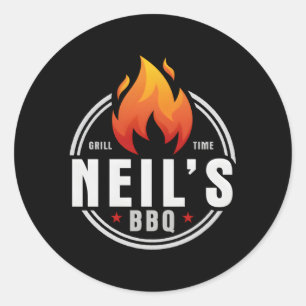 Sticker Rond Neil'S Bbq