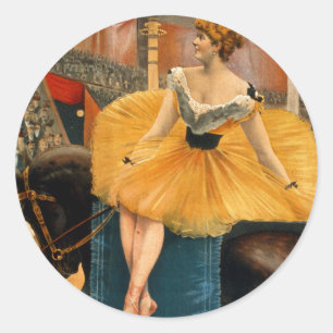 Sticker Rond Nellie McHenry dans Une nuit au cirque