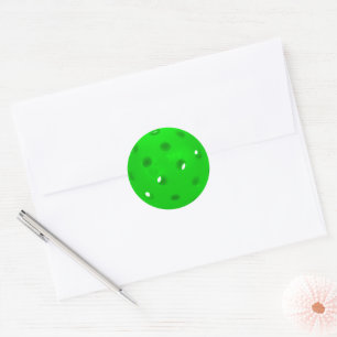Sticker Rond Neon Green Pickleball
