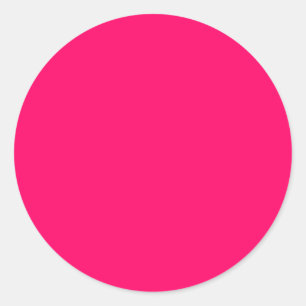 Sticker Rond Neon rose Fluorescent brillant