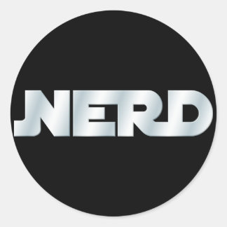 Sticker Rond Nerd