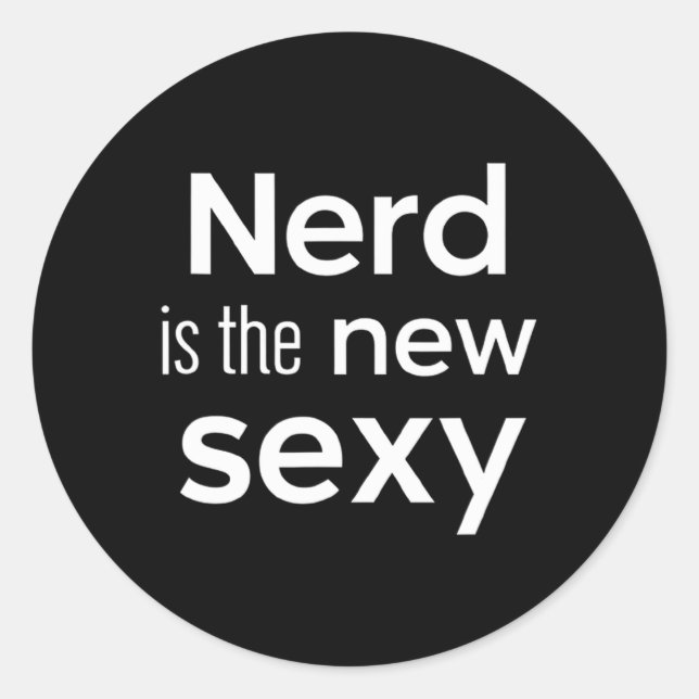 Sticker Rond Nerd Is The New Y Gamers Software Engineers Origin (Devant)
