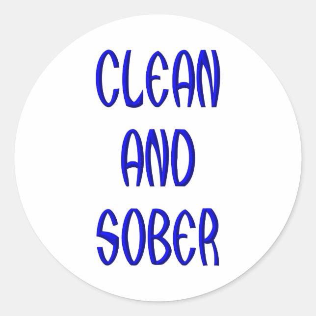 Sticker Rond Nettoyer et sobre (Devant)