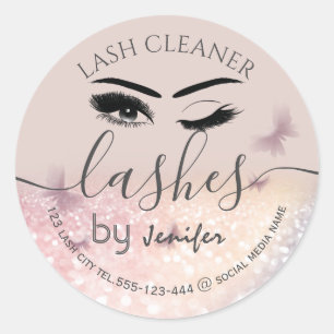 Sticker Rond Nettoyeur de laveuse de verre de luxe