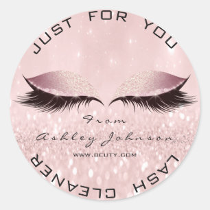 Sticker Rond Nettoyeur de Parties scintillant SPA de maquillage