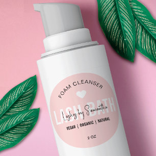 Sticker Rond Nettoyeur de shampooing Feminine Rose Lash Extensi