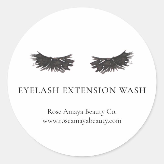 Sticker Rond Nettoyeur d'extension d'aquarelle moderne (Devant)