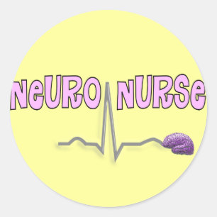Sticker Rond Neuro- cadeaux d'infirmière