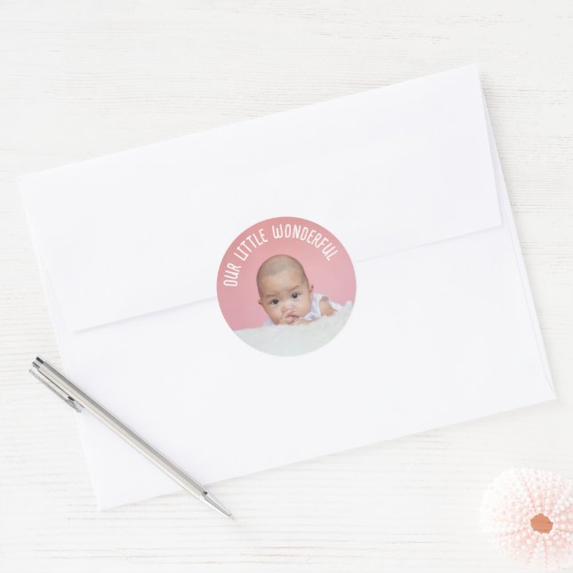 Sticker Rond New Baby (Enveloppe)