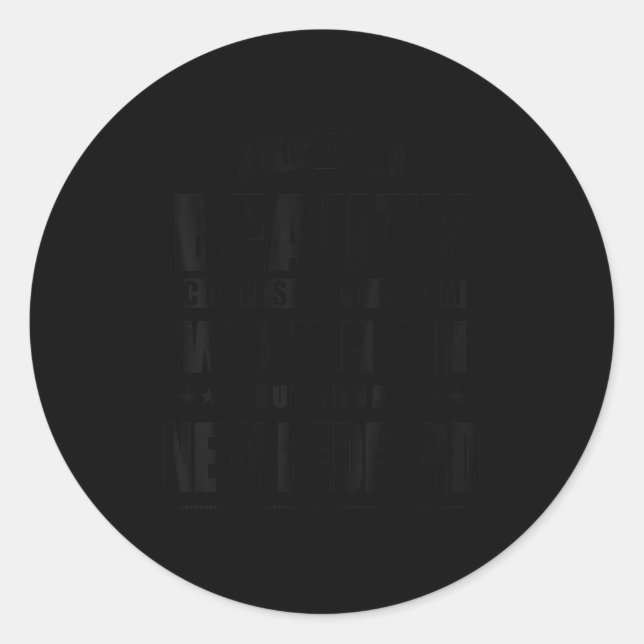 Sticker Rond New Bedford - Funny D City Gift  (Devant)