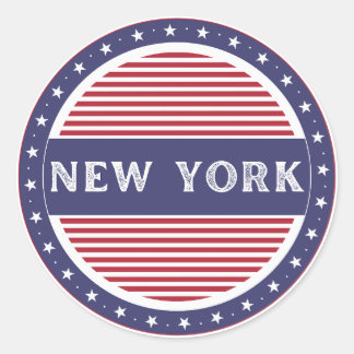 Sticker Rond New York City Pride Emblem – American Identity