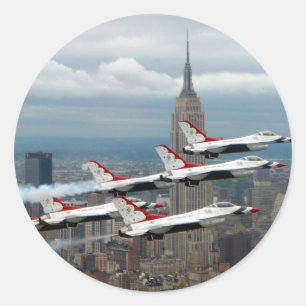 Sticker Rond New York du F-16