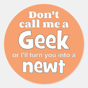 Sticker Rond newt wf geek