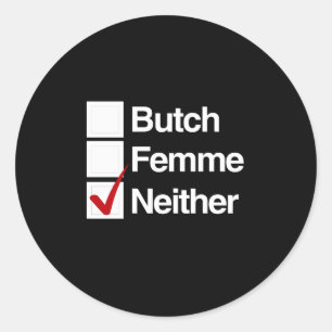 Sticker Rond Ni boucheron ni femme