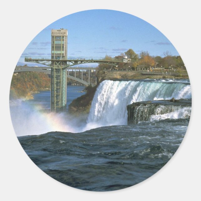 Sticker Rond Niagara Falls, New York, USA (Devant)