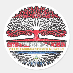 Sticker Rond Nicaragua Autriche