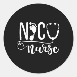 Sticker Rond Nicu Nurse