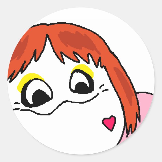 Sticker Rond nieko wuree stikcers (Devant)