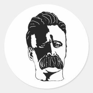 Sticker Rond Nietzsche1.2n