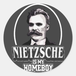 Sticker Rond Nietzsche Est Mon Enfant
