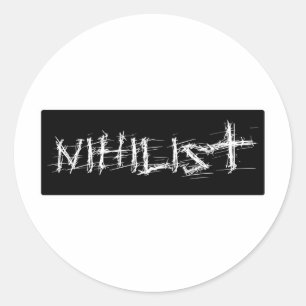 Sticker Rond Nihiliste