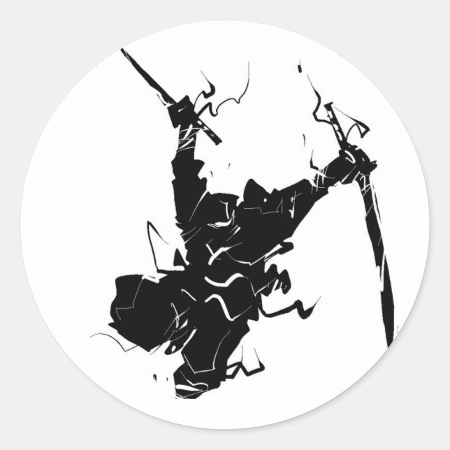 Sticker Rond ninja (Devant)