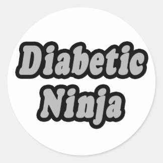 Sticker Rond Ninja diabétique