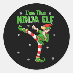 Sticker Rond Ninja Elf Karate Taekwondo Martial Arts Mixed mart