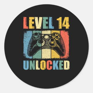 Sticker Rond Niveau 14 déverrouillé