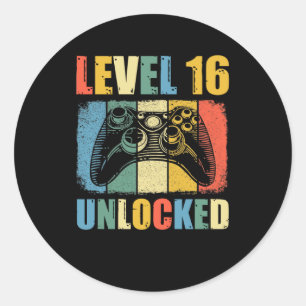 Sticker Rond Niveau 16 déverrouillé