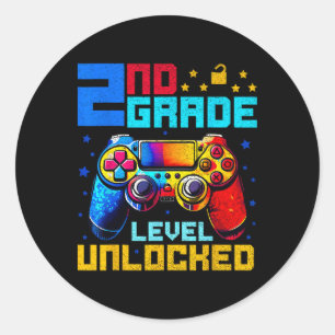 Sticker Rond Niveau 2e année débloqué pour joueur premier jour