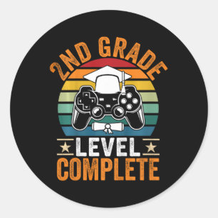 Sticker Rond Niveau 2E Classe Gamer Migné Complet Cl De 2024 Gr