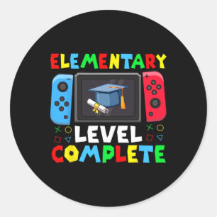 Sticker Rond Niveau Élémentaire Diplômé Cl 2025 Joueur