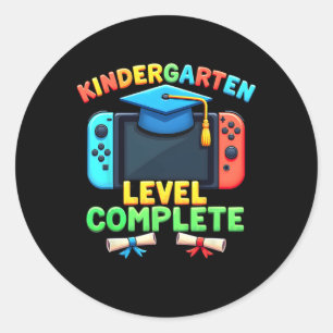Sticker Rond Niveau maternelle Diplômé Cl 2025 Gam