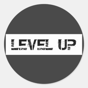 Sticker Rond Niveau supérieur Inspiration / Motivation Dire