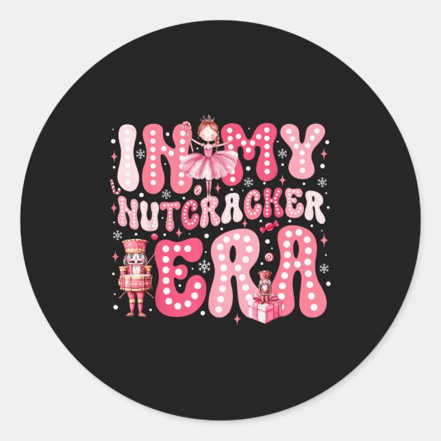 Sticker Rond Nk Nutcracker Squad In My Nutcracker Era Nk Christ (Devant)