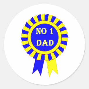 Sticker Rond No 1 papa