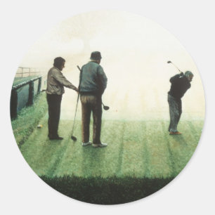 Sticker Rond No.4 'Automne matin' de Ron McGill