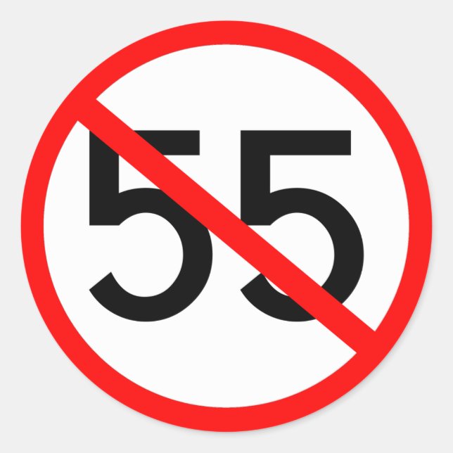 Sticker Rond No 55 (Devant)