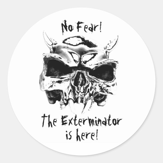 Sticker Rond No Fear ! (Devant)