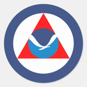 Sticker Rond Noaa, États-Unis
