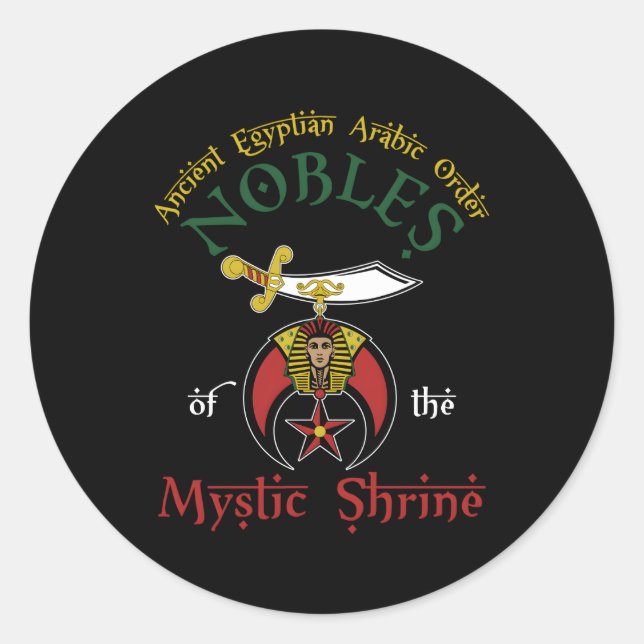 Sticker Rond Nobles Du Sanctuaire Mystique Aeaonms Pha D Père (Devant)