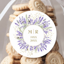 Noces d'or 50 ans de mariage Lavande Floral