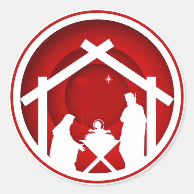 Sticker Rond Noël (Devant)