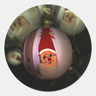 Sticker Rond Noël 023