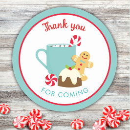 STICKER ROND NOËL CUITS ET CACAO