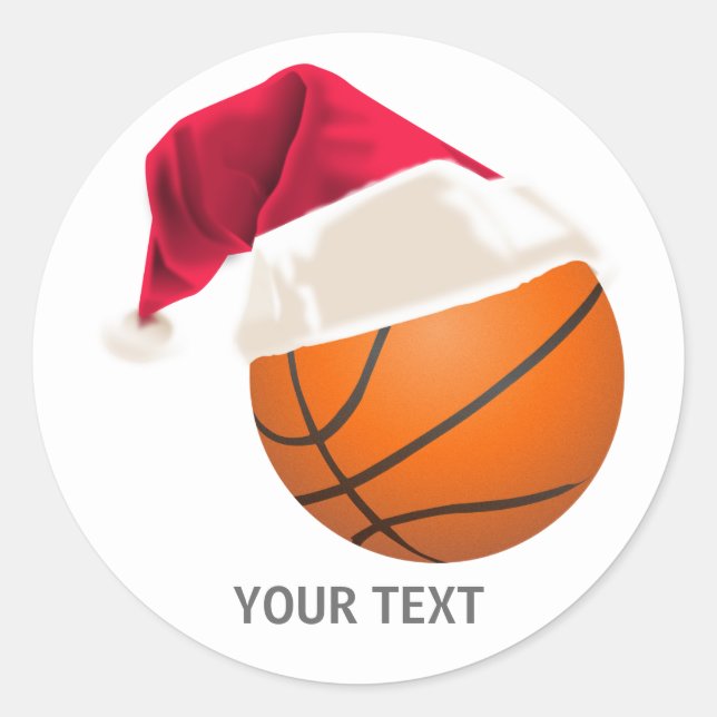 Sticker Rond noël de basket (Devant)