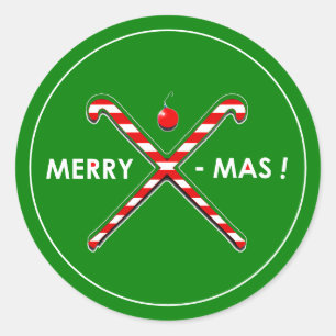 Sticker Rond Noël de hockey sur gazon
