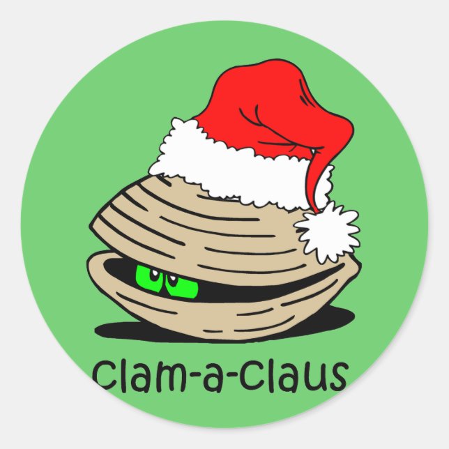 Sticker Rond Noël de la confiture drôle (Devant)